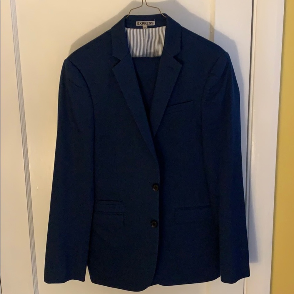 Men’s Slim Fit Medium Blue Express Suit